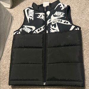 Nike Kids Black and White Graphic Vest